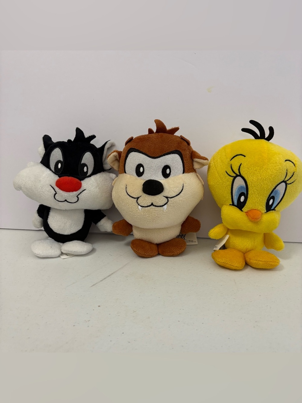Baby Looney Tunes Taz Tazmanian Devil Sylvester Cat Tweety 7" Plush Toy 2022